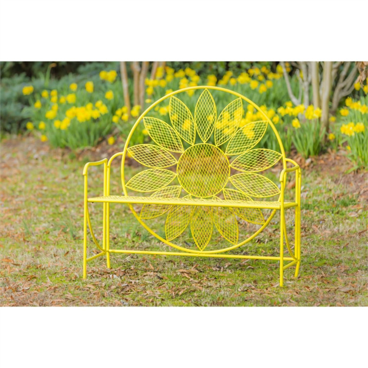 Evergreen Enterprises, Inc Sunflower Metal Garden Bench Wayfair Canada